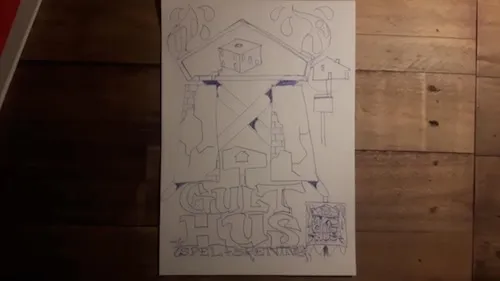 Gult Hus Warhammer flag sketch
