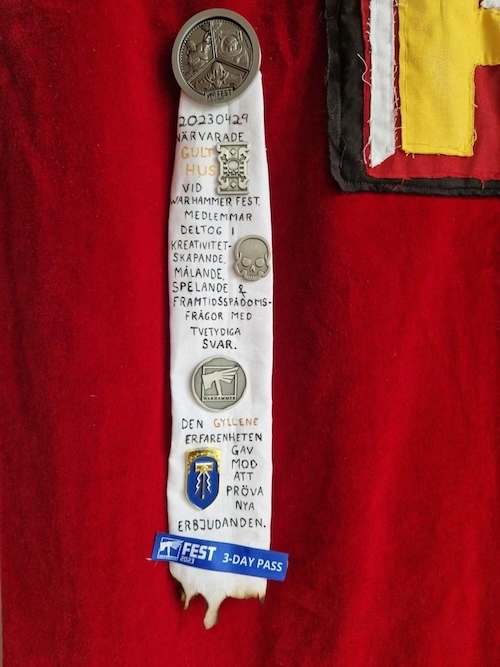 Gult Hus Warhammer flag