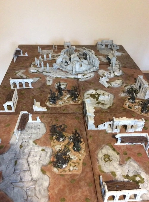 Gult Hus Warhammer game battle field